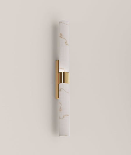 Flecha Interior Curved Faux Marble with Veining Effect Wall Light - Large
