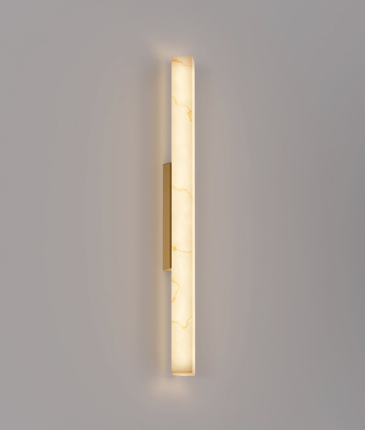 Flecha Interior Angled Faux Marble with Veining Effect Wall Light - Large