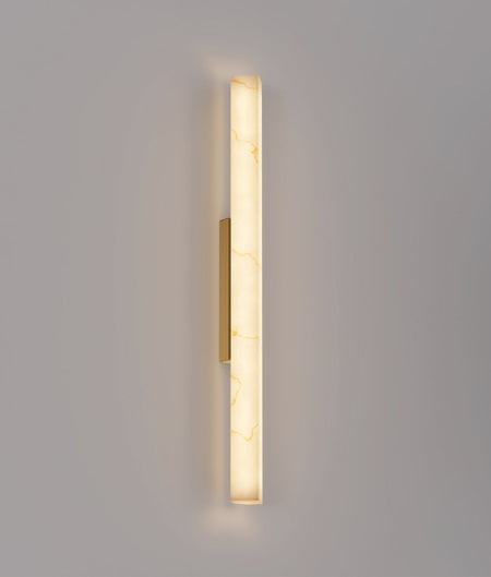 Flecha Interior Angled Faux Marble with Veining Effect Wall Light - Large