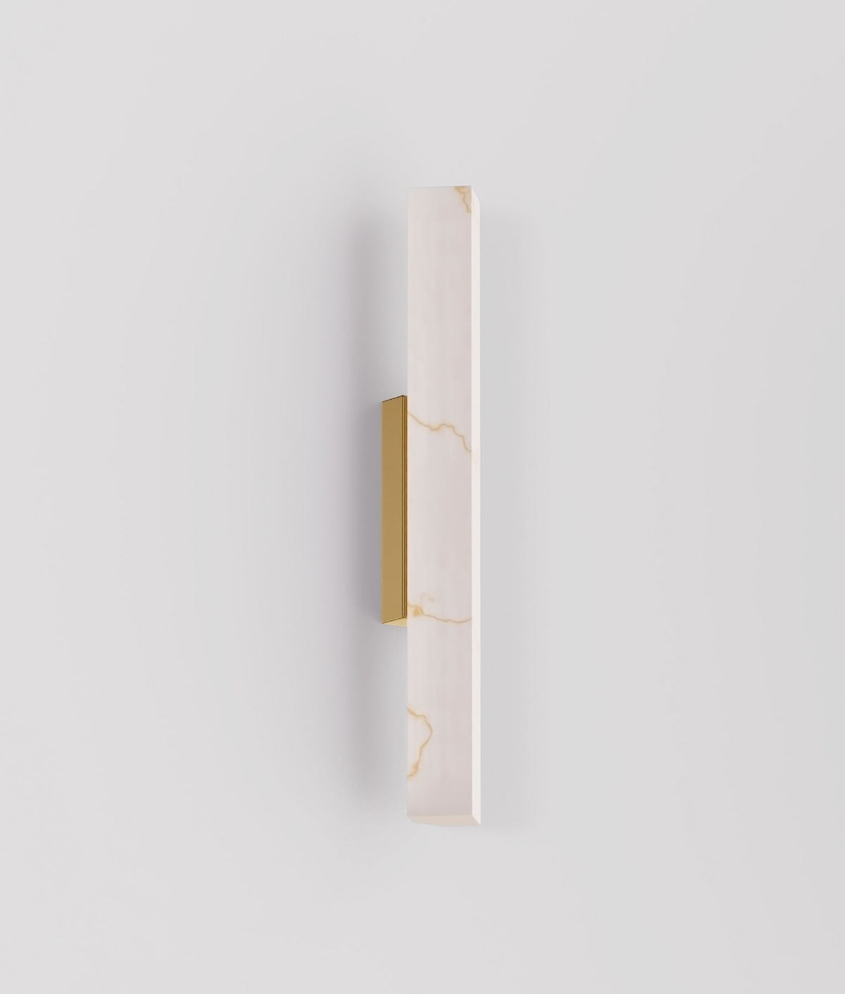 Flecha Interior Angled Faux Marble with Veining Effect Wall Light - Medium