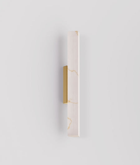 Flecha Interior Angled Faux Marble with Veining Effect Wall Light - Medium