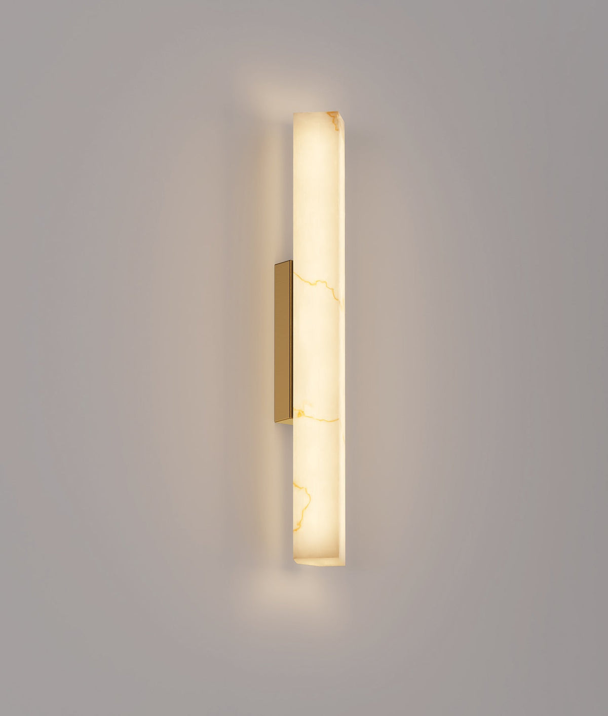 Flecha Interior Angled Faux Marble with Veining Effect Wall Light - Medium
