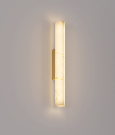 Flecha Interior Angled Faux Marble with Veining Effect Wall Light - Medium