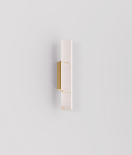 Flecha Interior Angled Faux Marble with Veining Effect Wall Light - Small