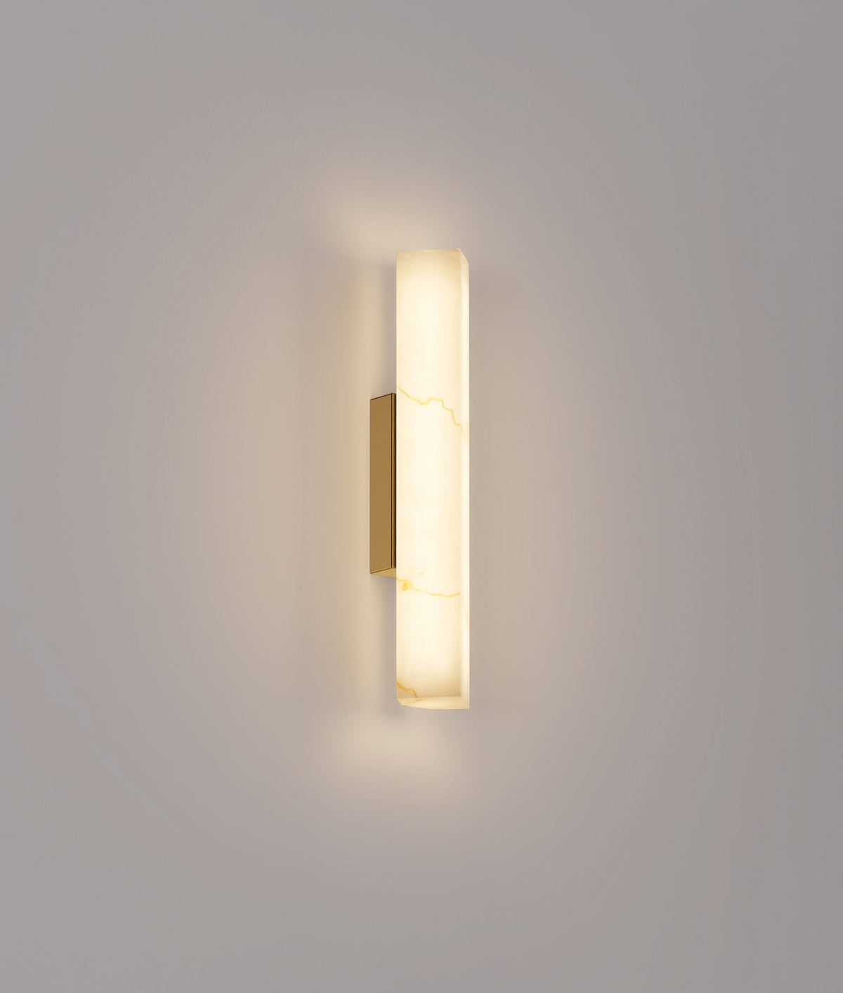 Flecha Interior Angled Faux Marble with Veining Effect Wall Light - Small