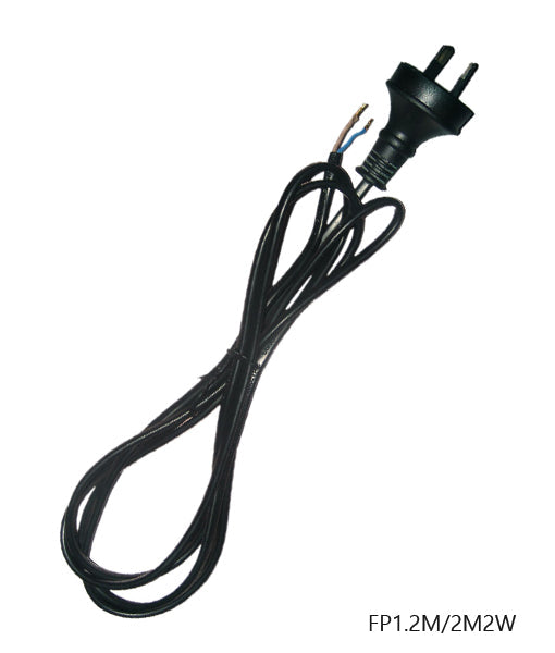 Flex & Plug - Black 1.2m 2 Wire
