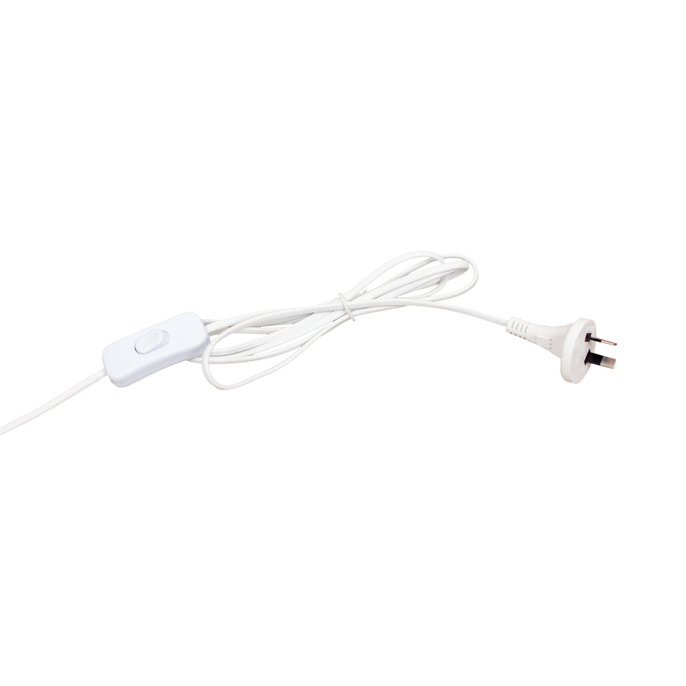 Flex & Plug 2 Core With Inline Switch White