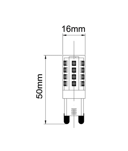 G9 LED Globe (3W) - 5000K