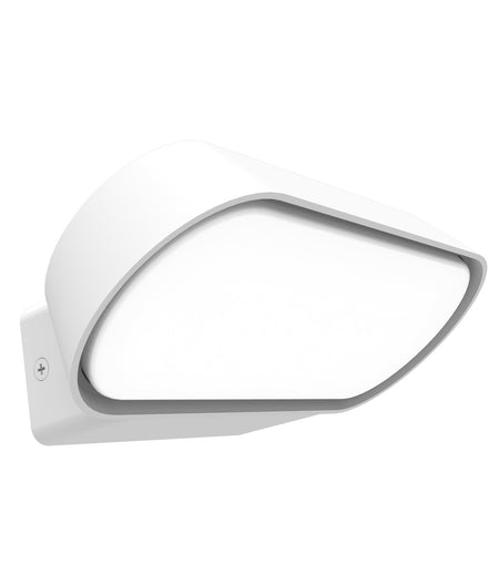 Glans Surface Mounted Exterior LED Wall Light IP65 - White / Large