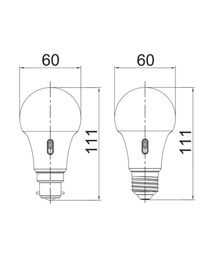 GLSTRI (Dimmable) LED GLS Tri-CCT Dimmable Globe Frosted Diffuser (10W) - BC (B22)