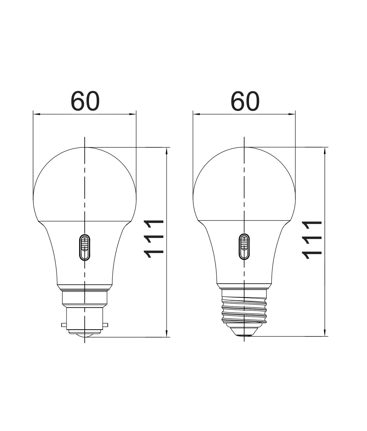 GLSTRI (Dimmable) LED GLS Tri-CCT Dimmable Globe Frosted Diffuser (10W) - ES (E27)