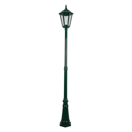Chester Single Head Tall Post Light Large Green