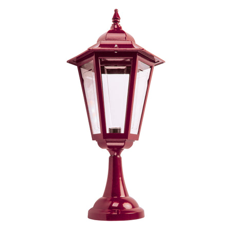 Turin Pillar Mount Light Large Burgundy