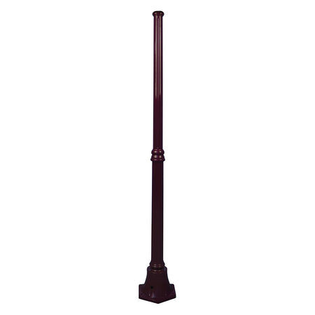 Turin 1.57 Meter Tall Base Exterior Post Burgundy