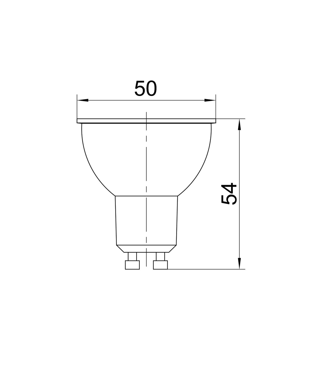 GU10 LED Globe (6W) - 5000K