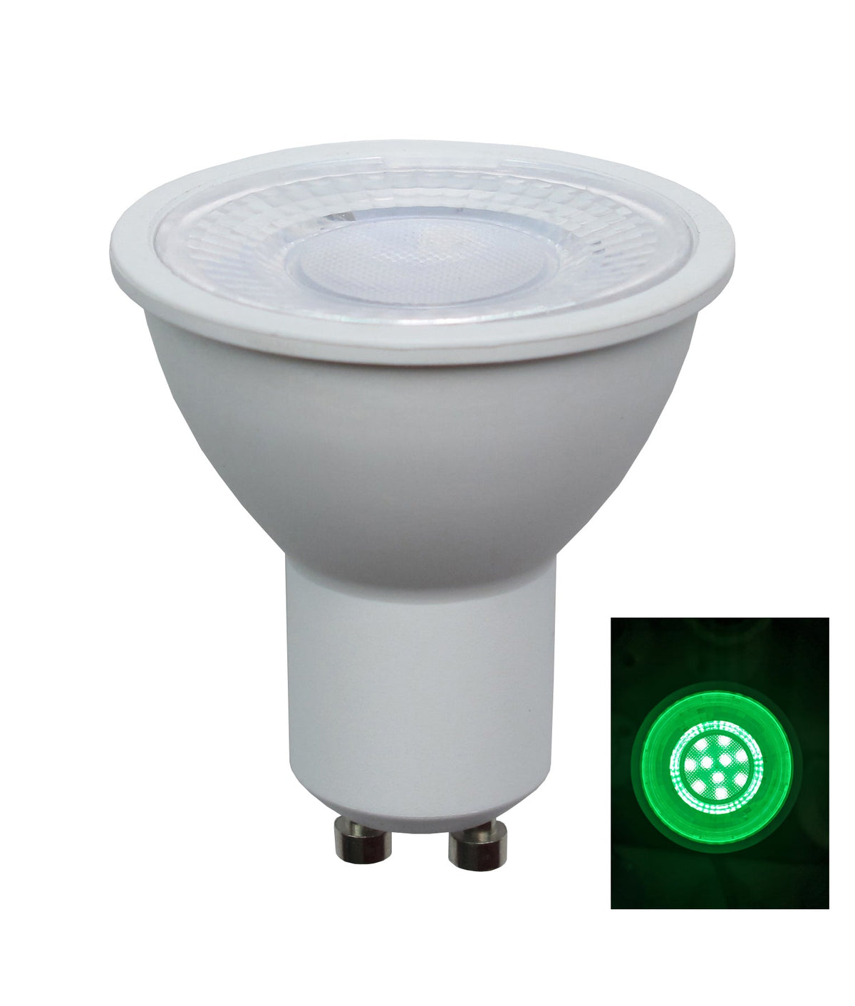 GU10 LED Coloured Globe (5W) - Green