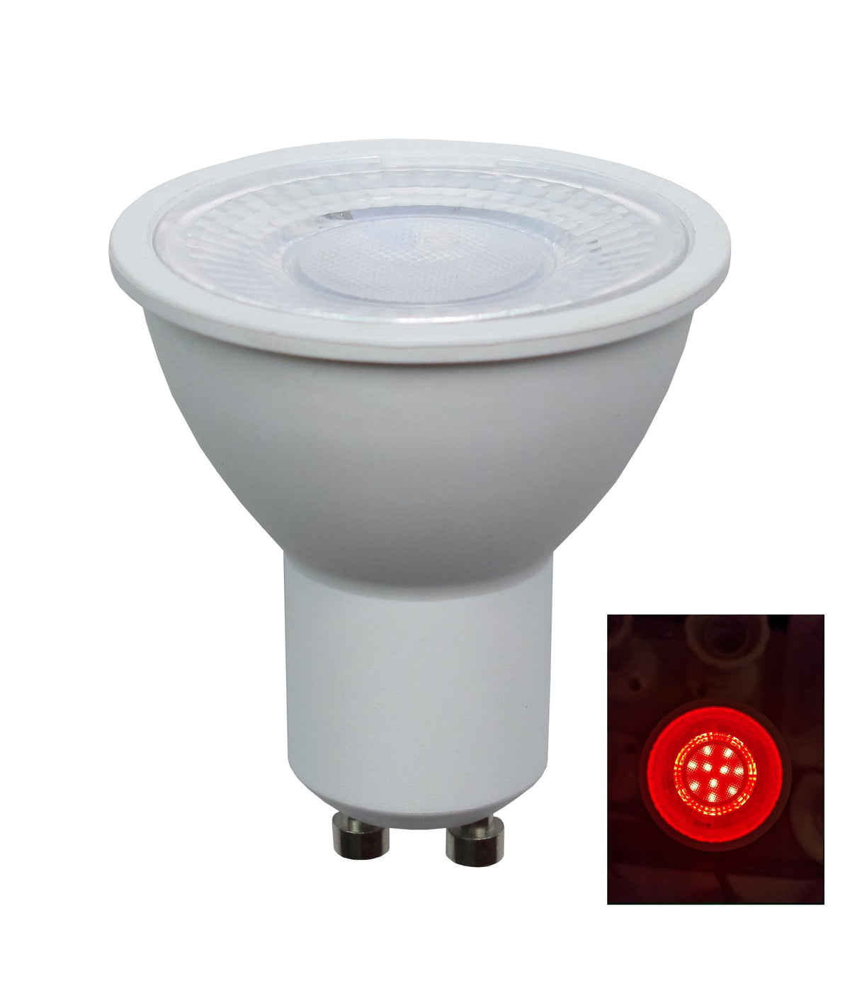GU10 LED Coloured Globe (5W) - Red