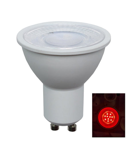 GU10 LED Coloured Globe (5W) - Red