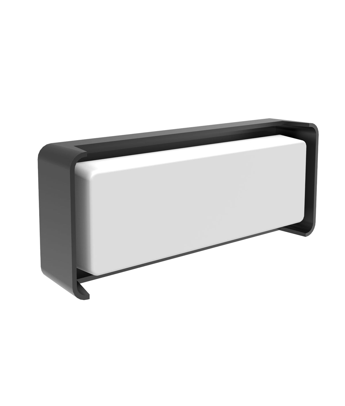 Heka Surface Mounted Rectangular LED Exterior Wall Light IP65 - Dark Grey