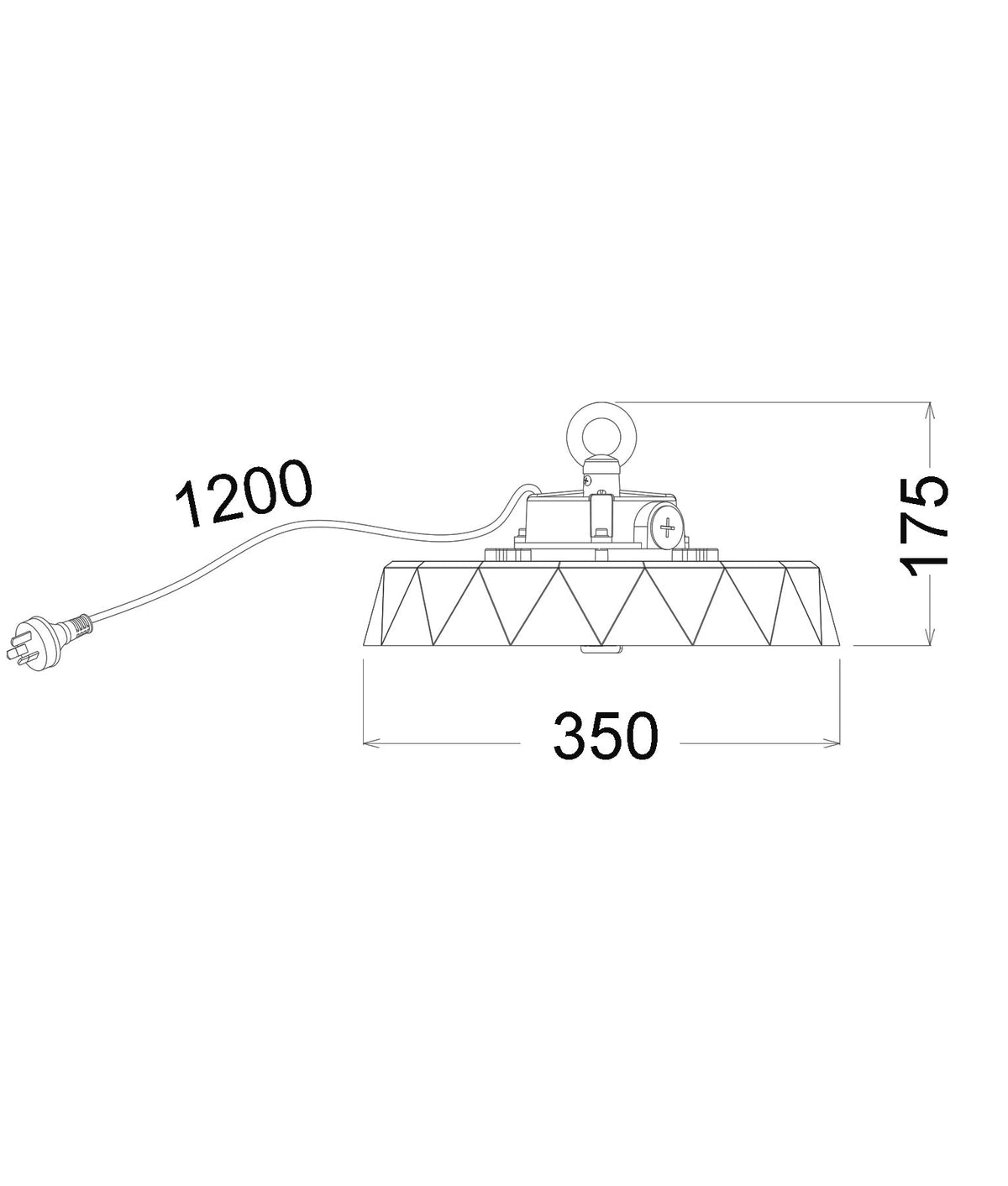 HIBTRI2 LED Power Switchable Tri-CCT High Bay (Sensor Available) IP65 - PIR Sensor
