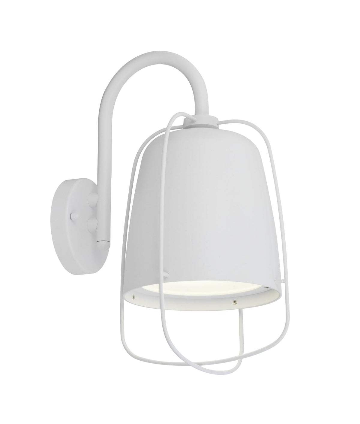 Hink Exterior Cage Surface Mounted Wall Light IP44 - Matte White
