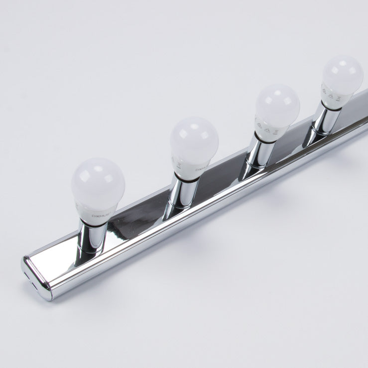 Hollywood 4 Light Vanity Wall Light Chrome