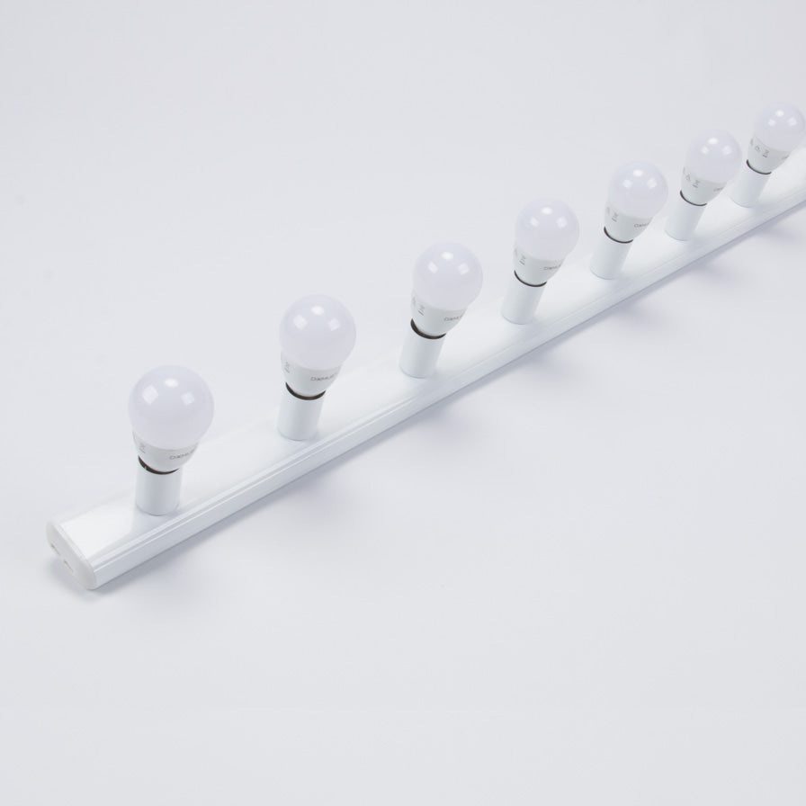 Hollywood 7 Light Vanity Wall Light White