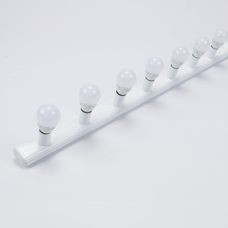 Hollywood 7 Light Vanity Wall Light White