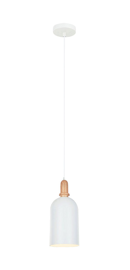 Modern Cylindrical Pendant White