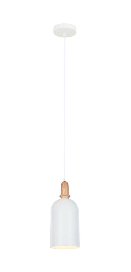 Modern Cylindrical Pendant White