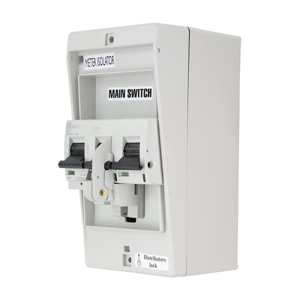 NHP DIN-T Meter Isolator Pole Cover 4 Way Surface and 3Pole 100A 10kA MCB C Curve LOCKDIN***EMAIL/TEXT FOR PRICING***