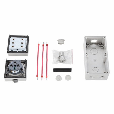 4 Round Pins Switched Socket