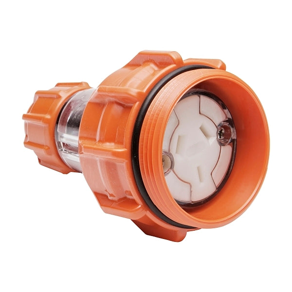 NHP ISO Extension Socket, 3 Flat Pins 10A 250V AC, Electric Orange***EMAIL/TEXT FOR PRICING***
