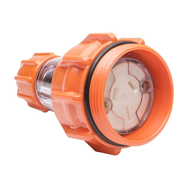 NHP ISO Extension Socket, 3 Flat Pins 15A 250V AC, Electric Orange***EMAIL/TEXT FOR PRICING***