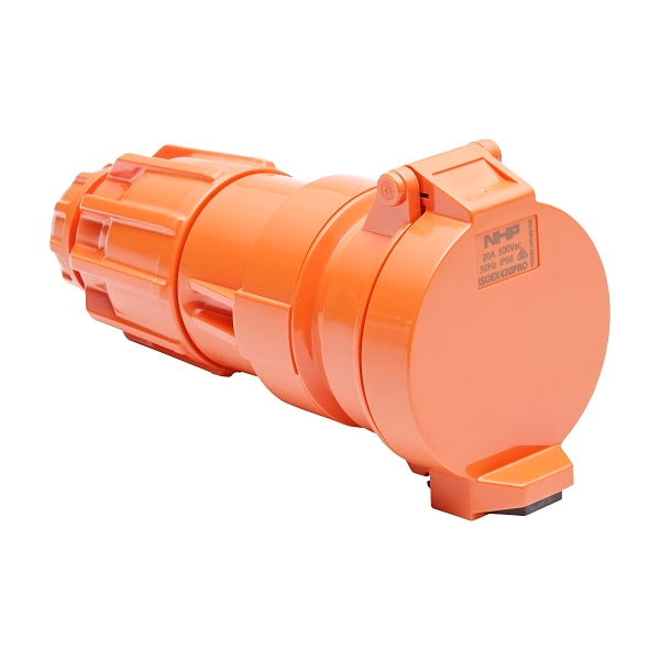 NHP ISO Extension Socket, 4 Round Pins 20A 500V AC, Resistant Orange***EMAIL/TEXT FOR PRICING***