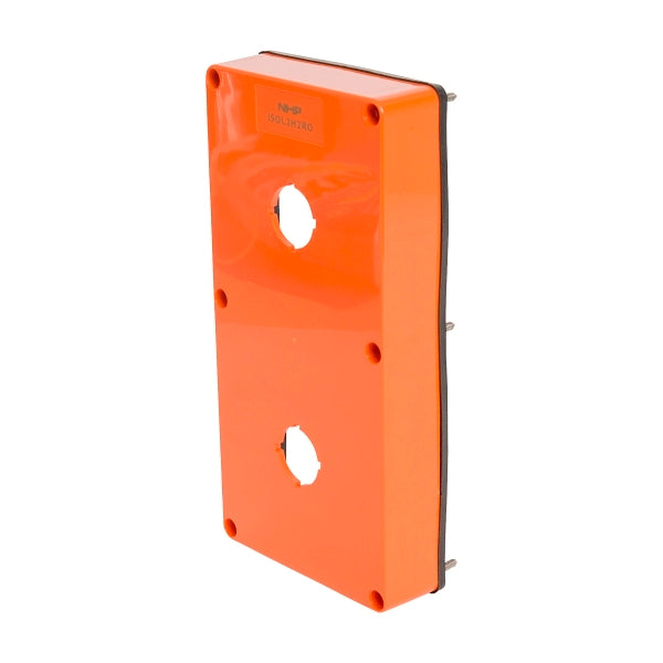 NHP ISO Cover - Cutout (2 x 22 5mm), 2 Gang - Shallow D38mm, Resistant Oange***EMAIL/TEXT FOR PRICING***