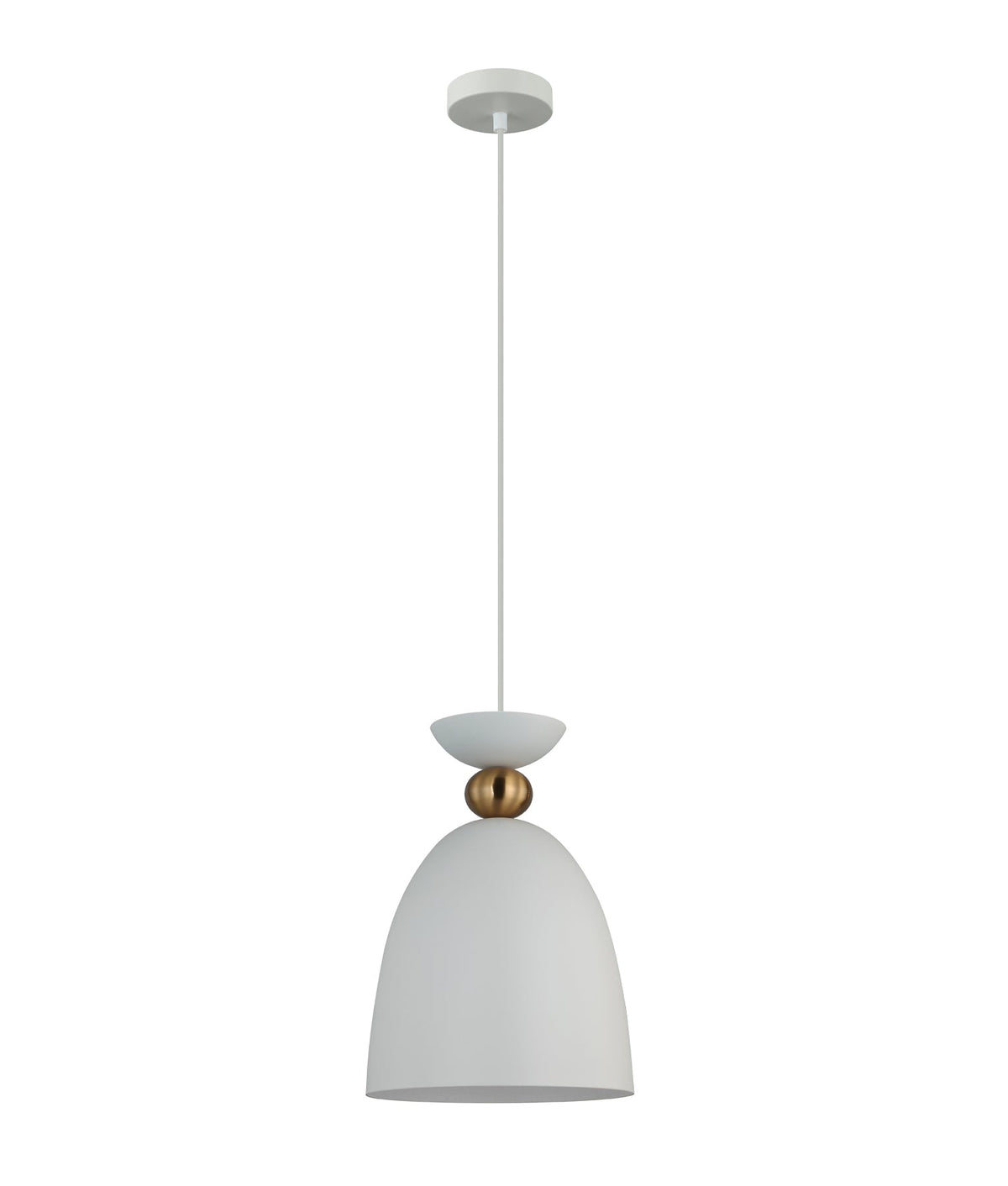 Kansi Interior Bell Shape Pendant Light - Matte White