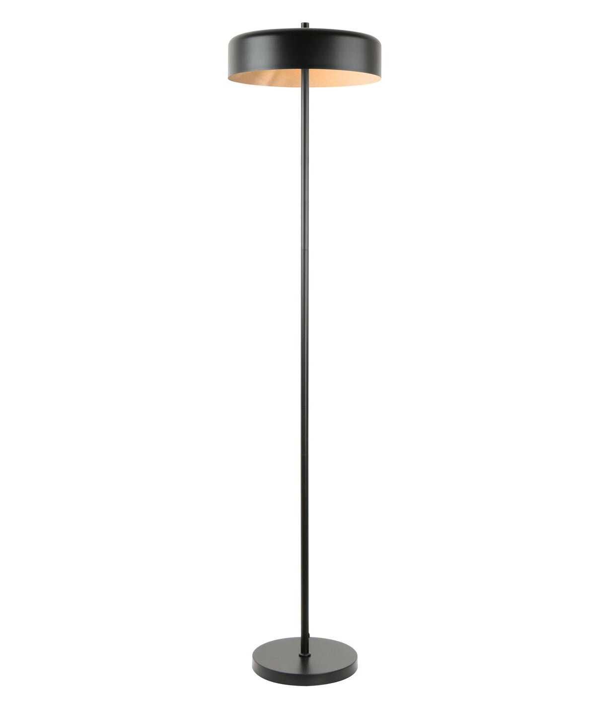 Kello Interior Drum Shade Floor Lamp - Matte Black