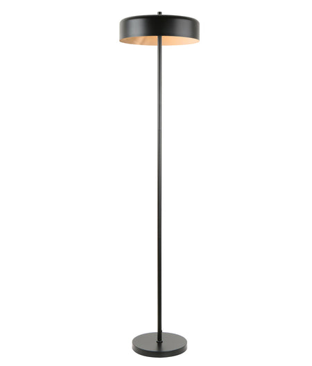 Kello Interior Drum Shade Floor Lamp - Matte Black