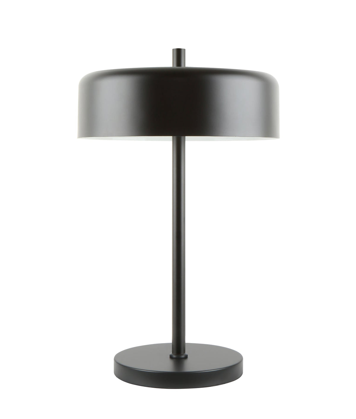 Kello Interior Drum Shade Table Lamp - Matte Black