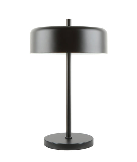 Kello Interior Drum Shade Table Lamp - Matte Black