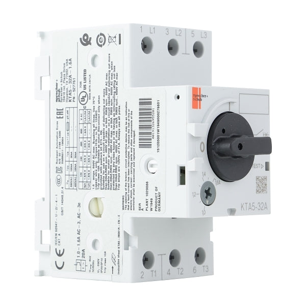 S&S KT5 Motor Protection Circuit Breaker 1.0 to 1.6A