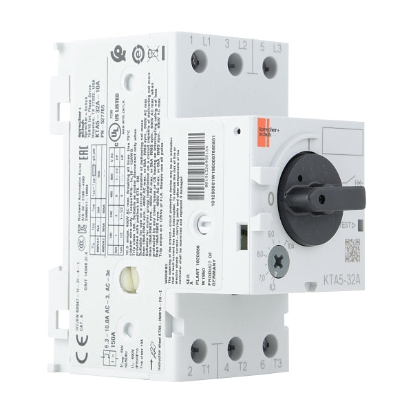 S&S KT5 Motor Protection Circuit Breaker 6.3 to 10A