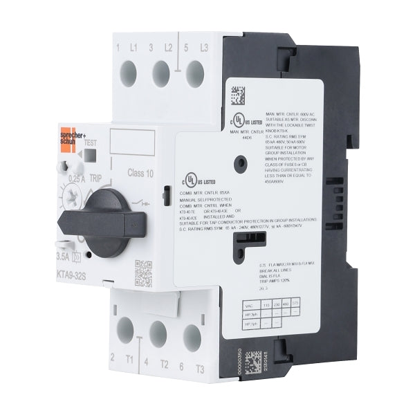 S&S KT9 Motor Circuit Protector KTB9 40H Frame D 4A