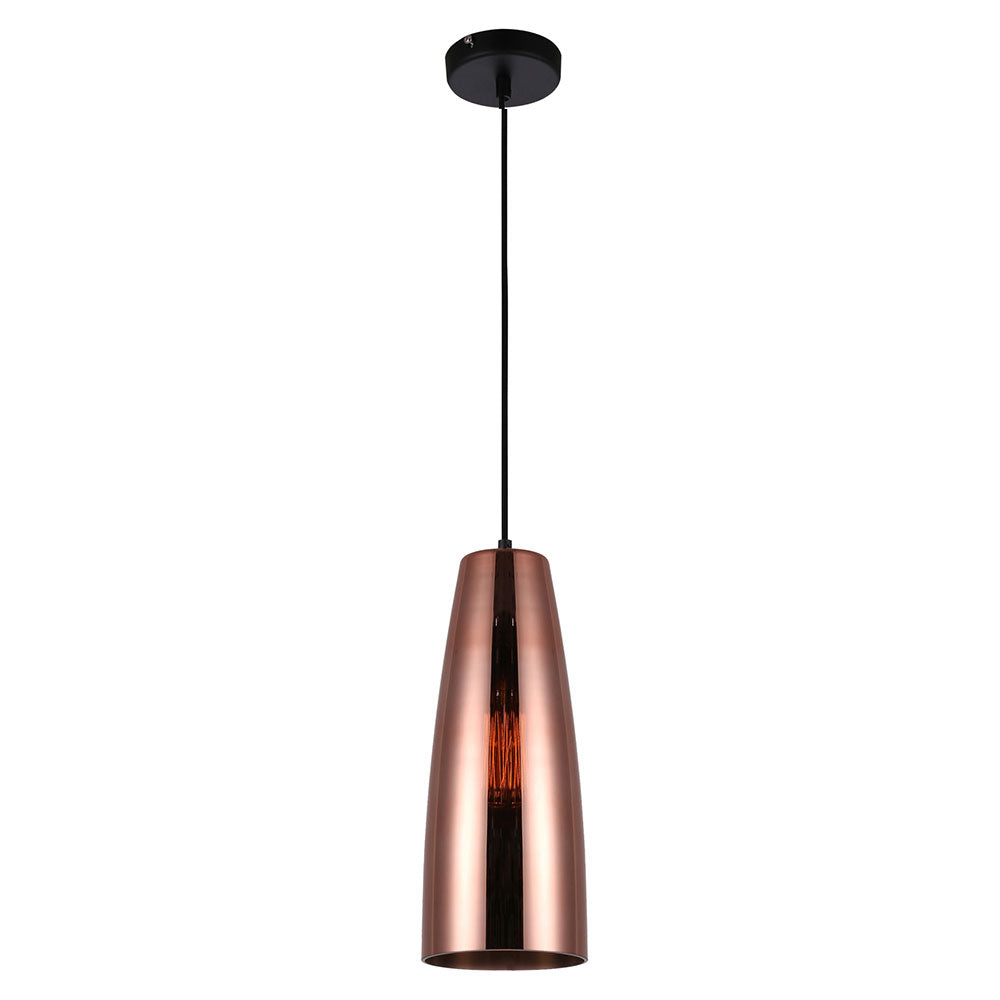 Ellipse Shape Pendant Copper