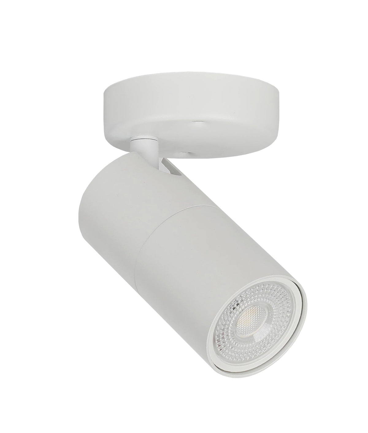 Lengan Interior Single Head Adjustable Round Base Spot Light - White