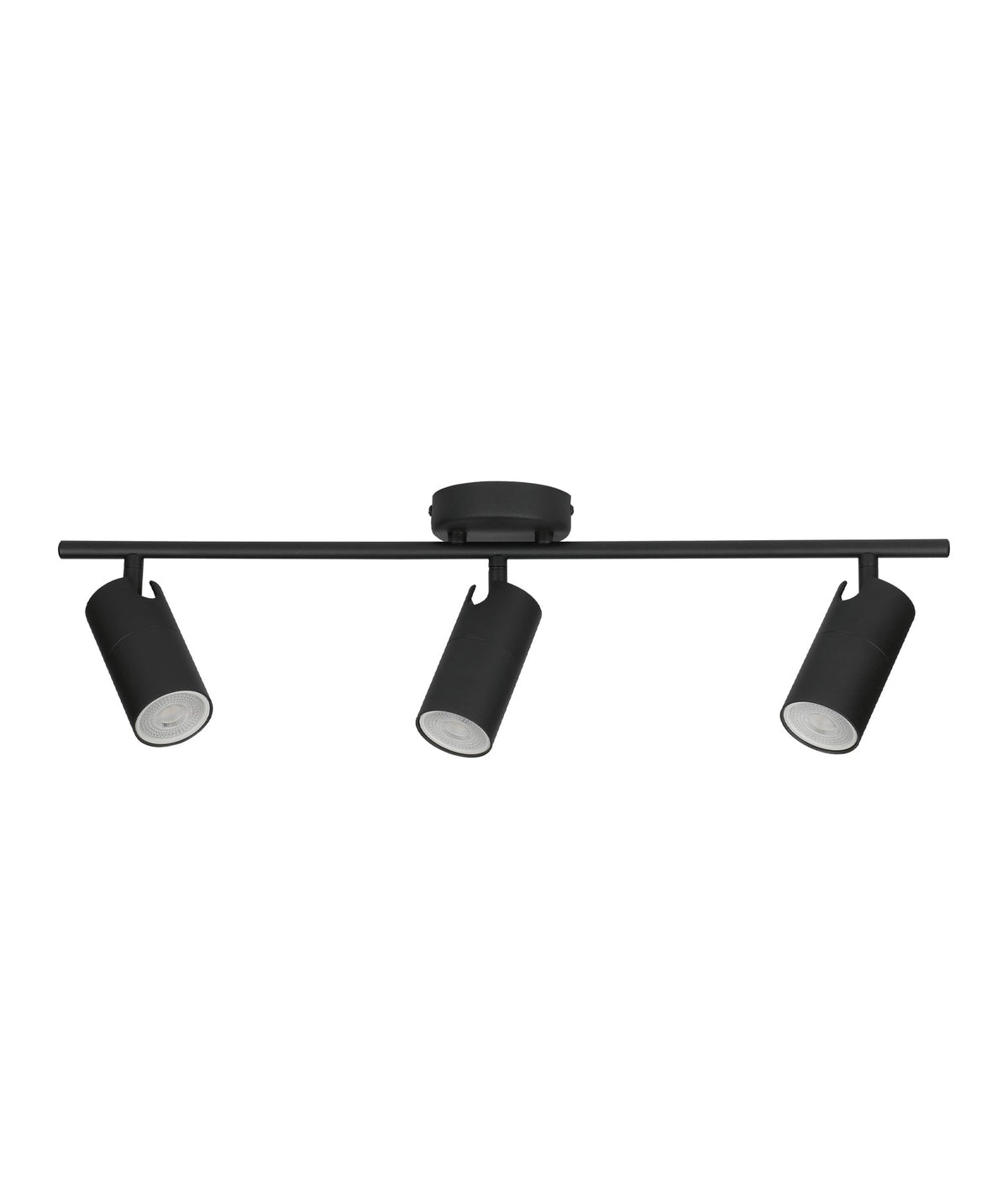 Lengan Interior Three Head Adjustable Round Base Spot Light - Black