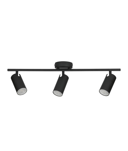 Lengan Interior Three Head Adjustable Round Base Spot Light - Black