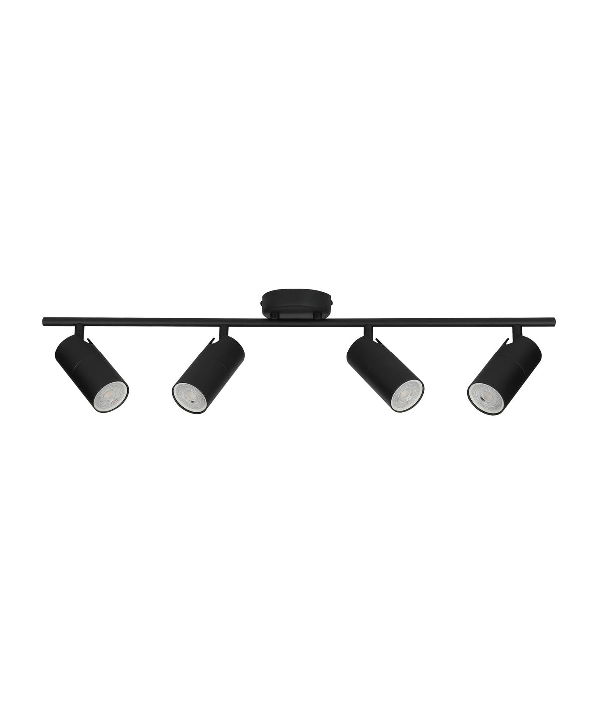 Lengan Interior Four Head Adjustable Round Base Spot Light - Black
