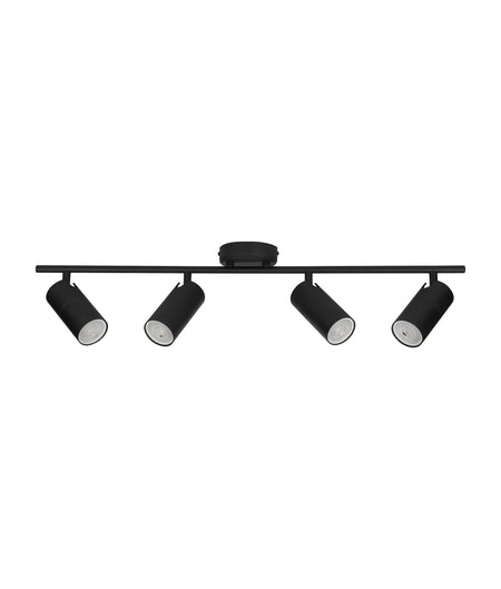 Lengan Interior Four Head Adjustable Round Base Spot Light - Black